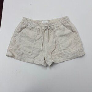 Velvet by Graham & Spencer Linen Short -- Cream, Size S